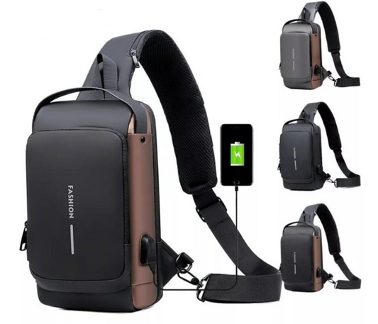 MOCHILA ANTIRROBO - Pechera Morral con Clave Impermeable