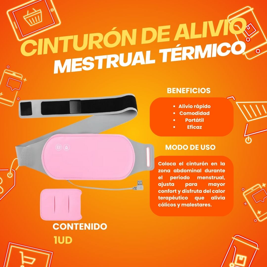 Nuevo cinturón de alivio menstrual térmico.