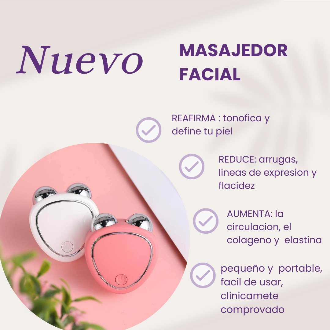 MASAJEADOR FACIAL – LEVANTA CARA Y PIEL