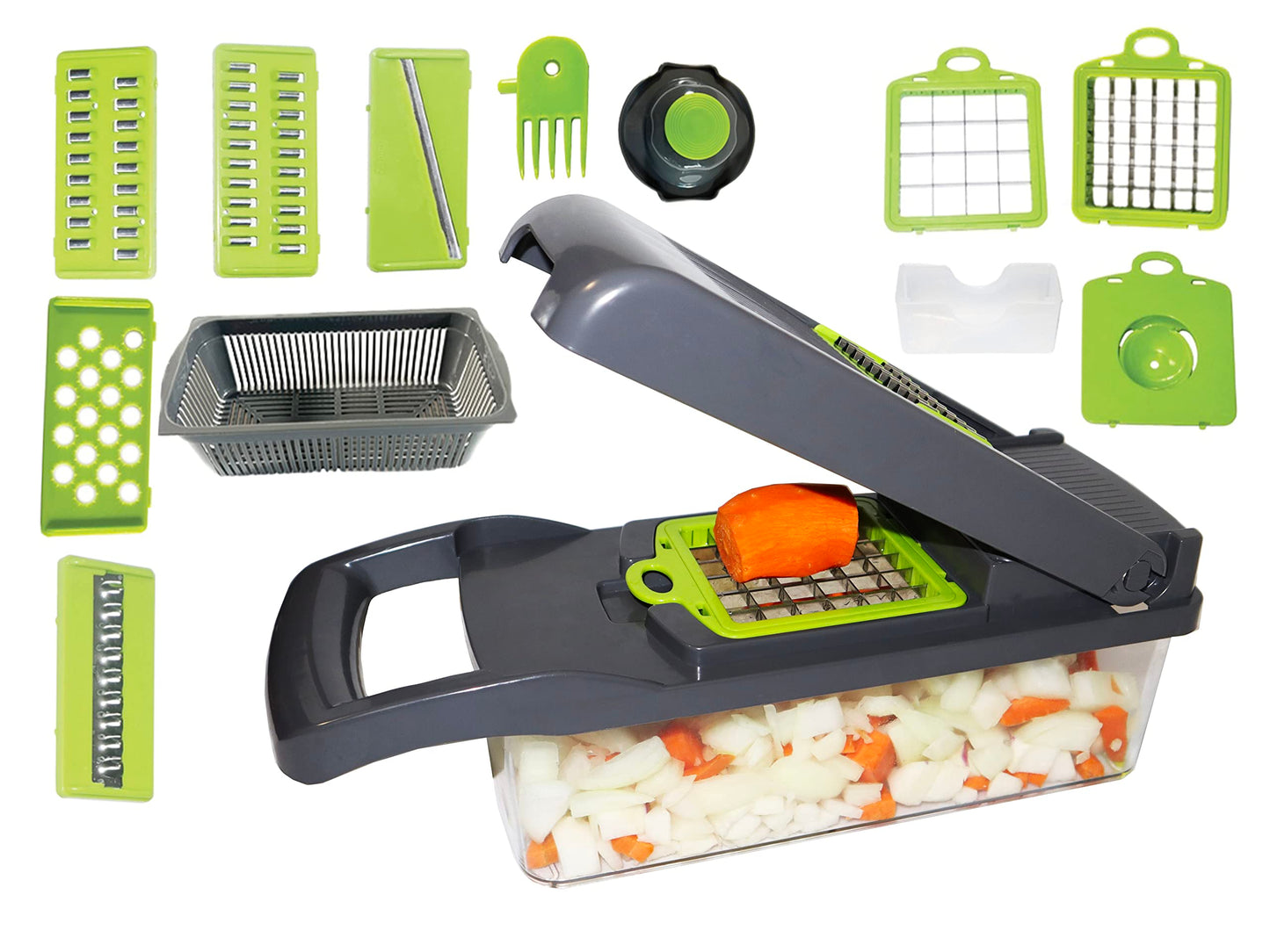 PICADOR DE VERDURAS  MULTIFUNCIONAL  12 EN 1