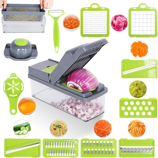PICADOR DE VERDURAS  MULTIFUNCIONAL  12 EN 1